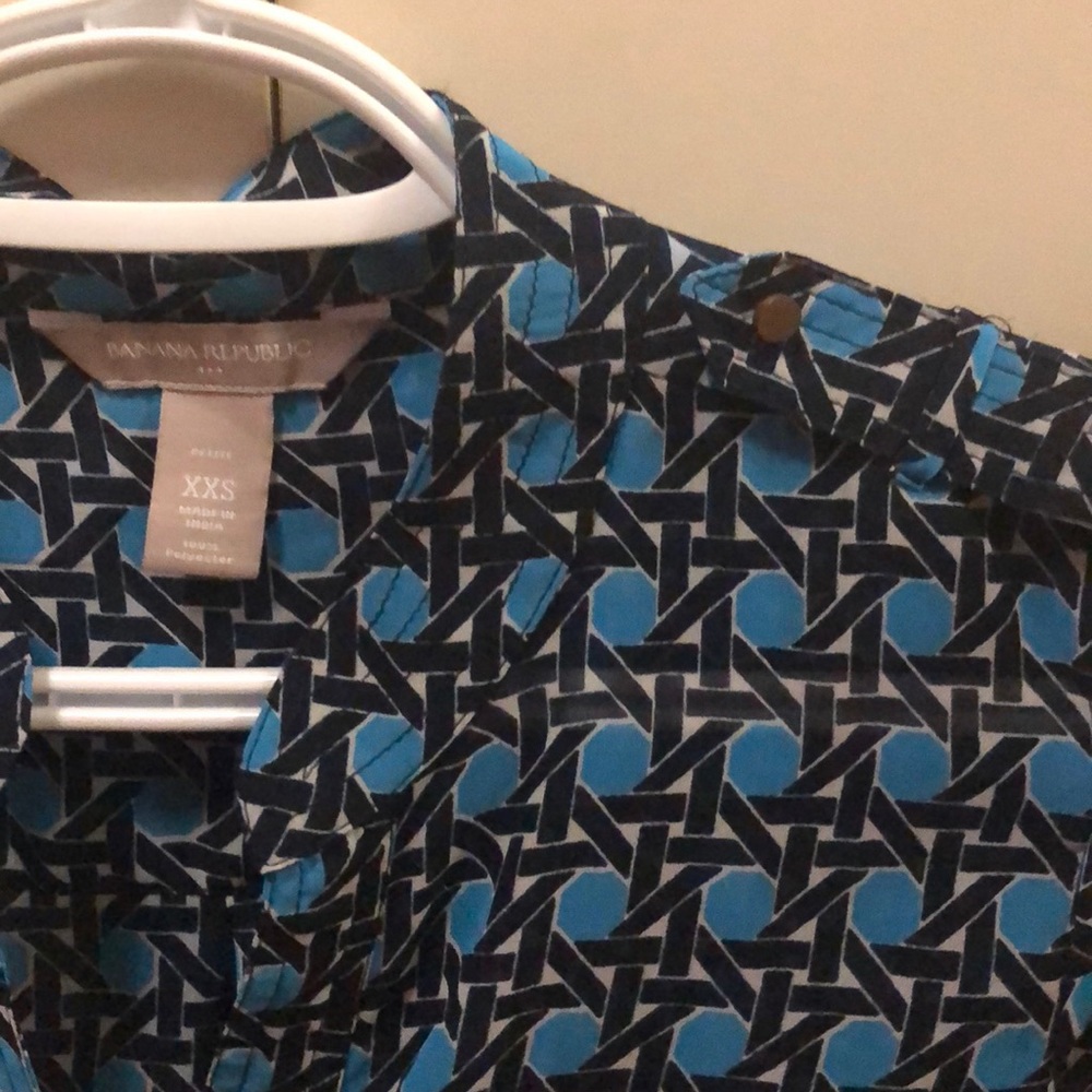 BR shirt symmetrical print brass buttons - Picture 5 of 7